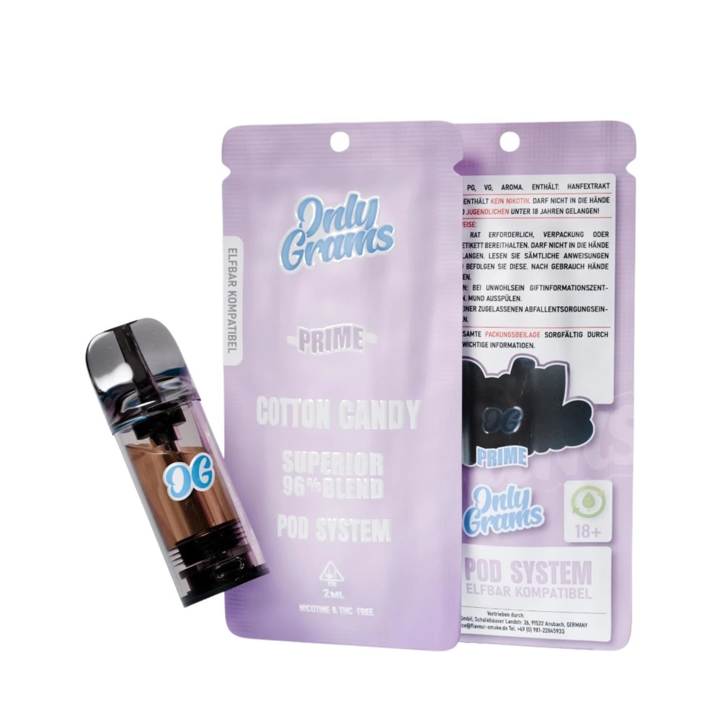 OnlyGrams Superior Blend 96% Pod 2ml OnlyGrams