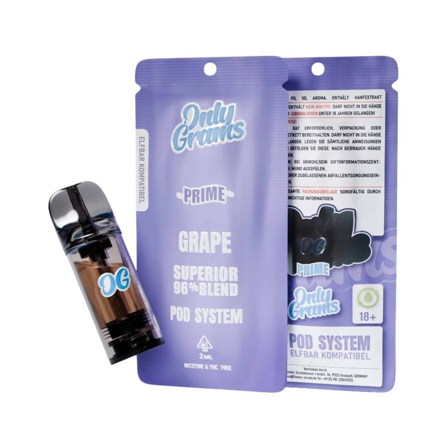 OnlyGrams Superior Blend 96% Pod 2ml OnlyGrams