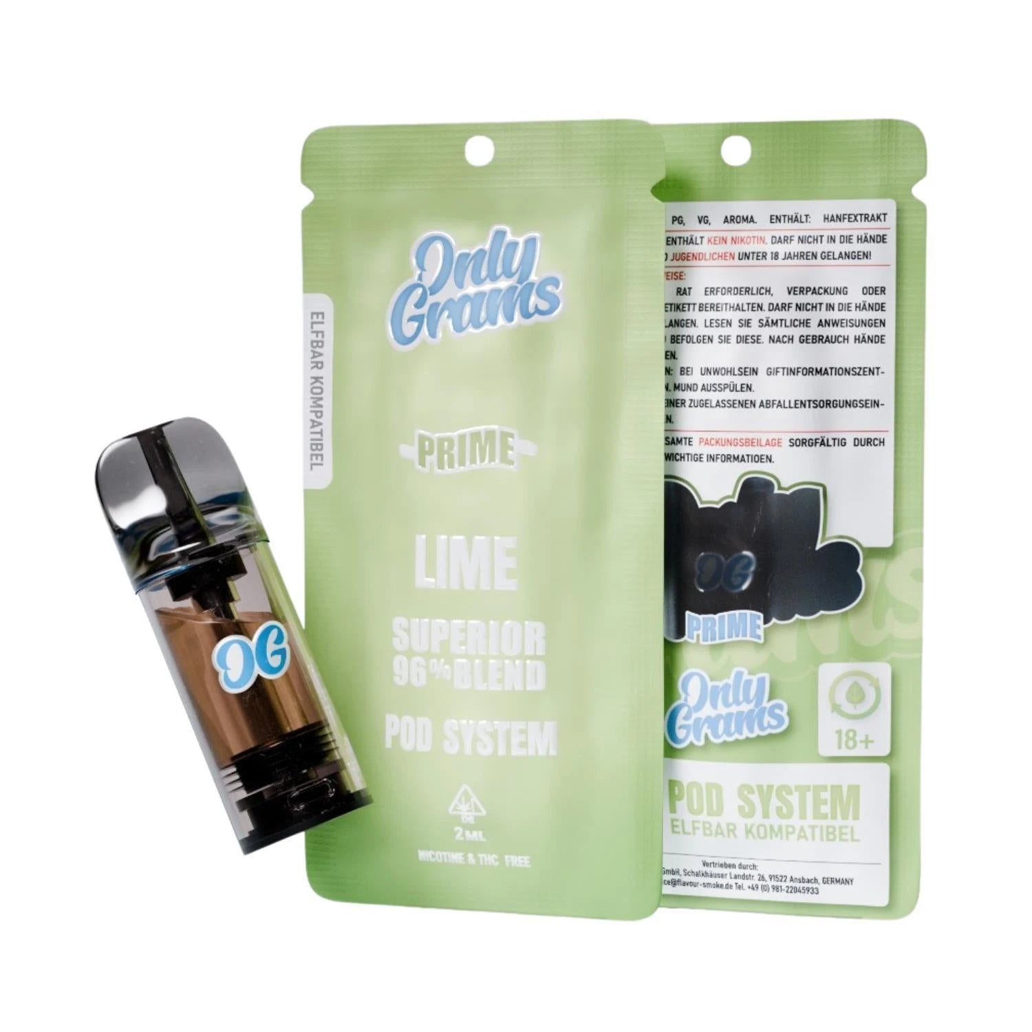 OnlyGrams Superior Blend 96% Pod 2ml OnlyGrams