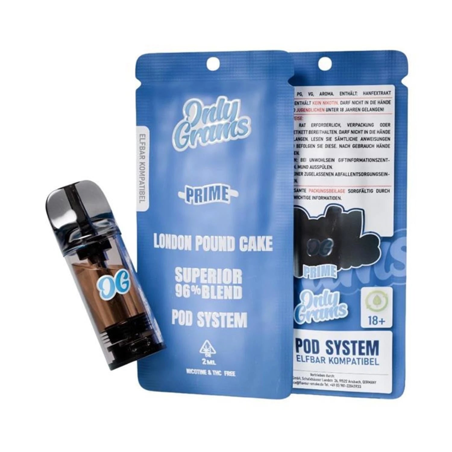 OnlyGrams Superior Blend 96% Pod 2ml OnlyGrams