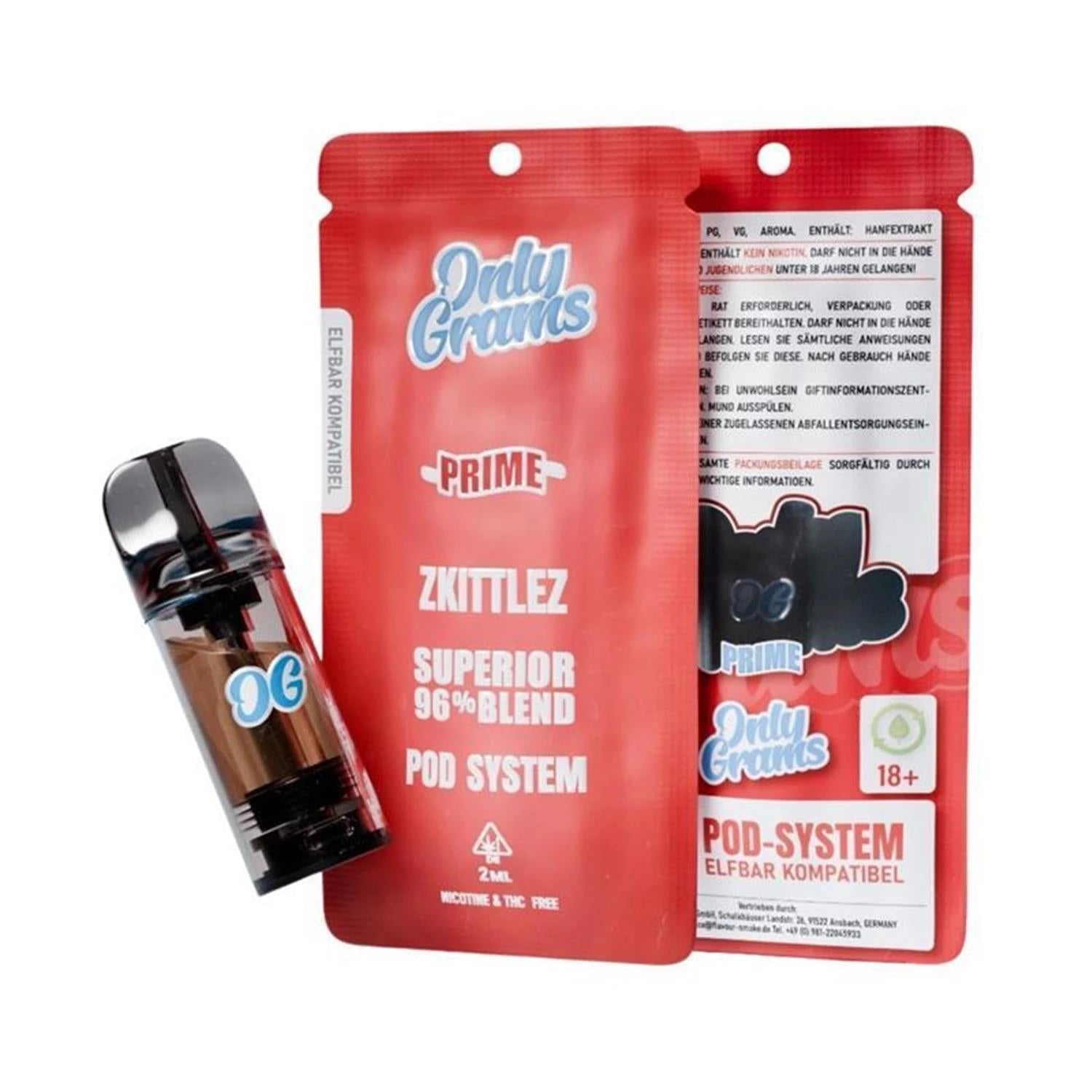 OnlyGrams Superior Blend 96% Pod 2ml OnlyGrams