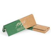 PURIZE Cigarette Rolling Paper in Grün-Braun, zwei Heftchen aus ungebleichtem Papier mit PURIZE Logo
