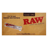 RAW Glass Tips 6x35mm Round Mouthpiece RAW
