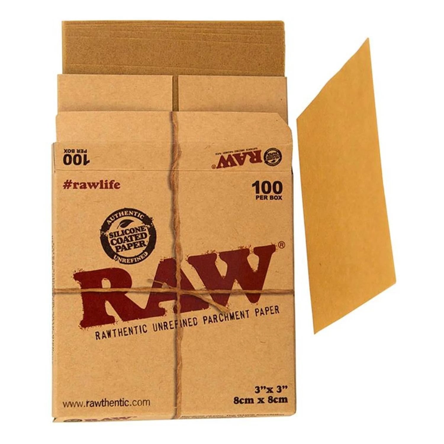 RAW Parchment Paper – 8cm x 8cm 100 Stück RAW