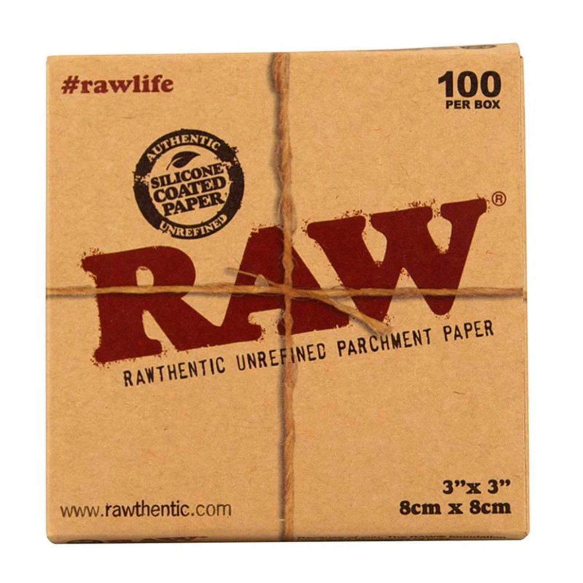 RAW Parchment Paper – 8cm x 8cm 100 Stück RAW