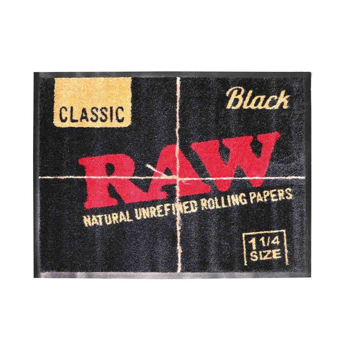 RAW Door Mat small - Schwarze Fußmatte 80 x 60 cm RAW