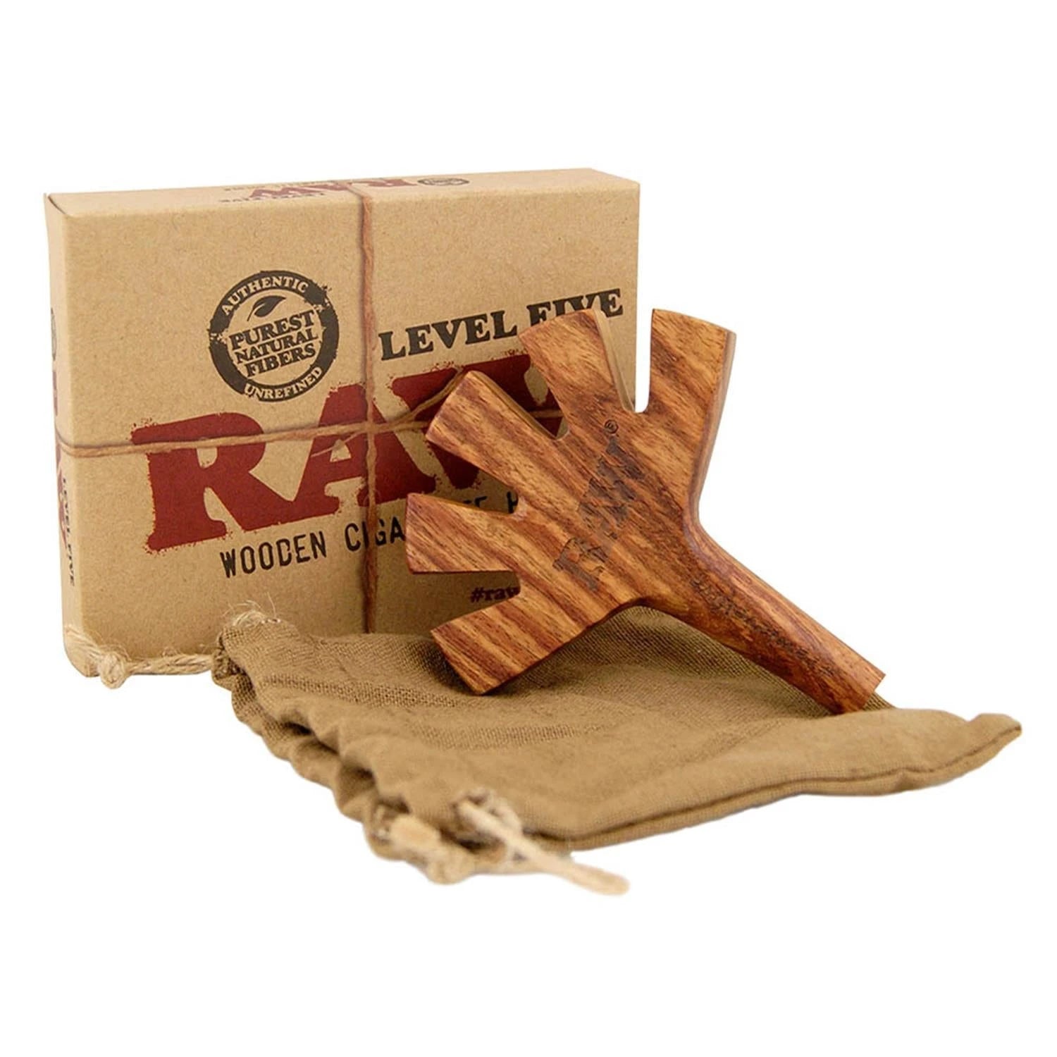 RAW Level Five Wooden 5er Jointhalter aus Holz RAW