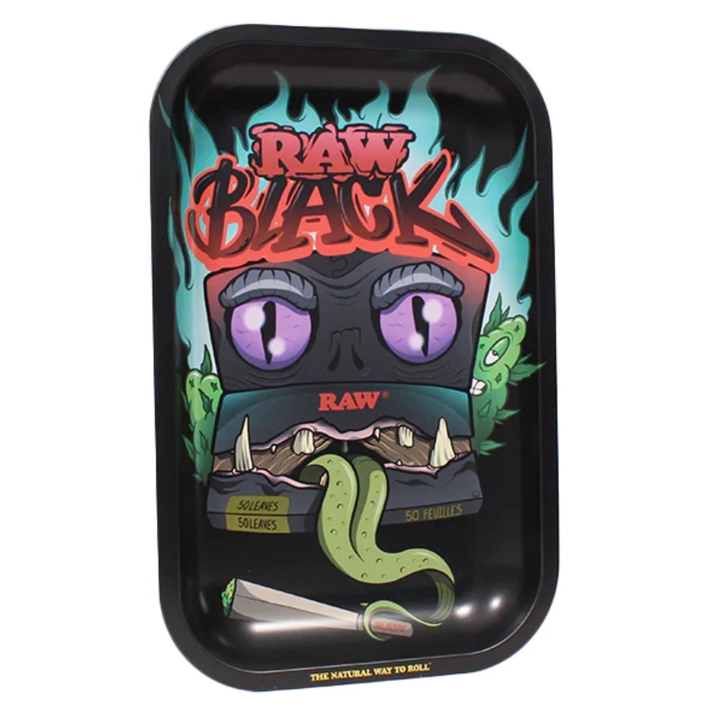 RAW Metal Rolling Tray Black Monster Small 27,5 x 17,5 cm RAW