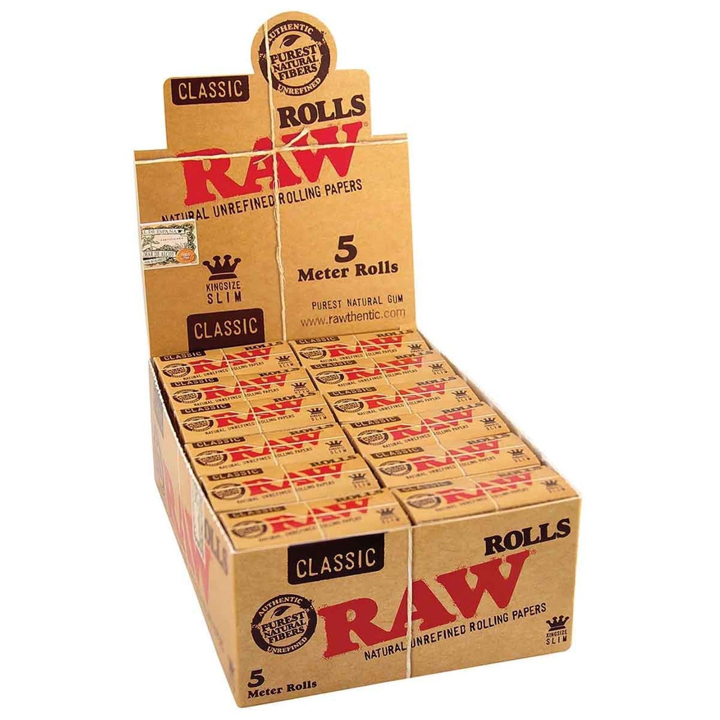 RAW Classic Rolls Slim Papers 5m RAW