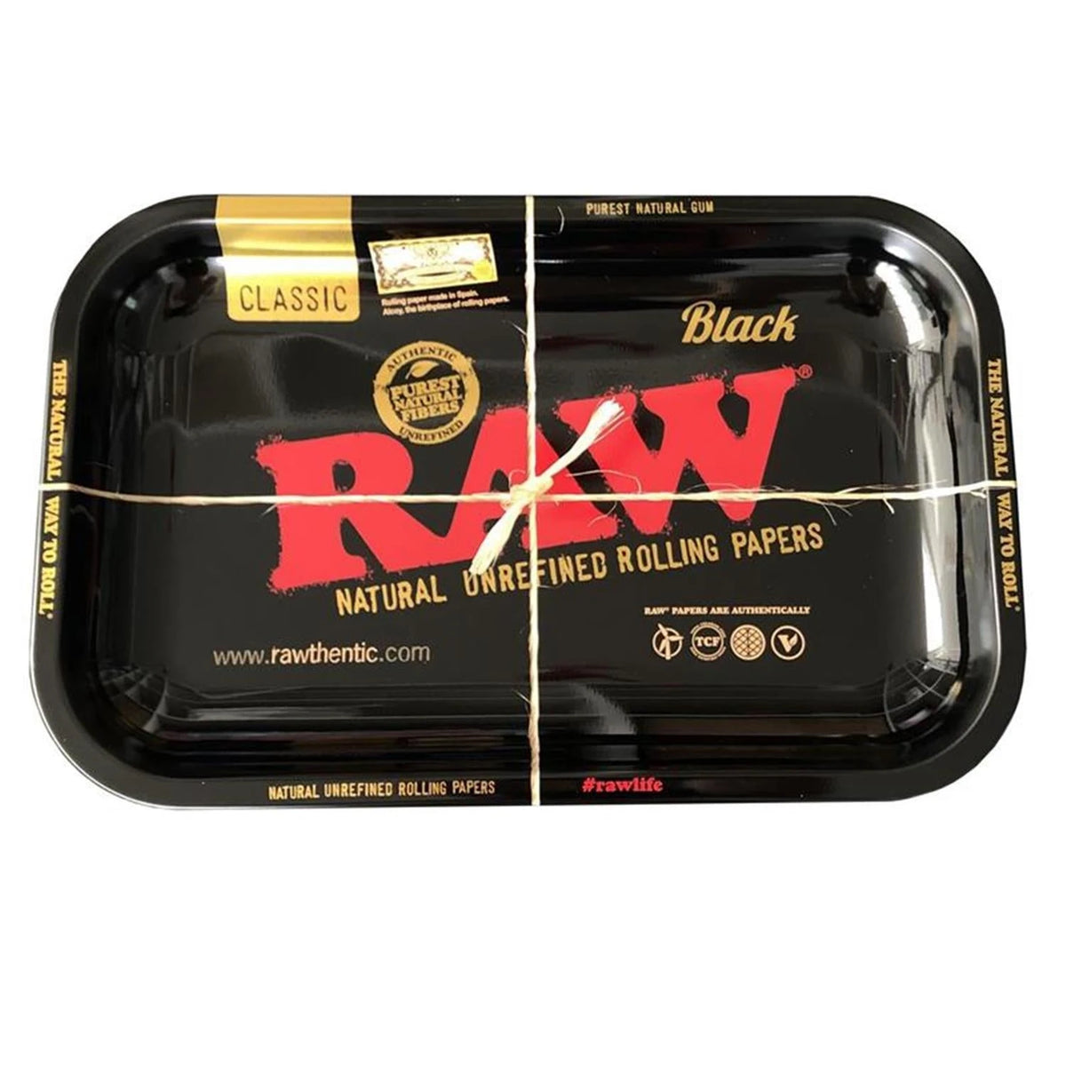 RAW Metal Rolling Tray Black Small 27,5 x 17,5 cm RAW