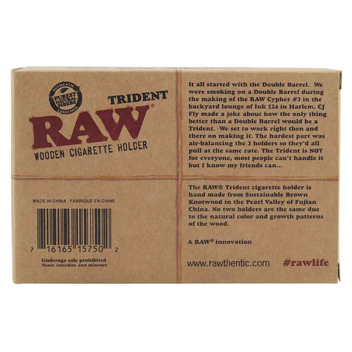 RAW Trident Wooden 3er Jointhalter aus Holz