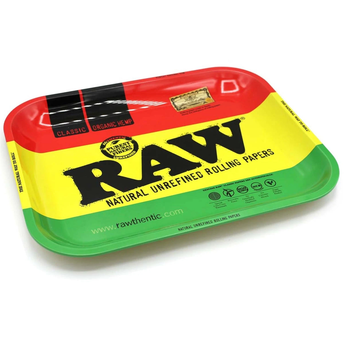 RAW Rasta Rolling Tray Large 34,0 x 27,5 cm RAW