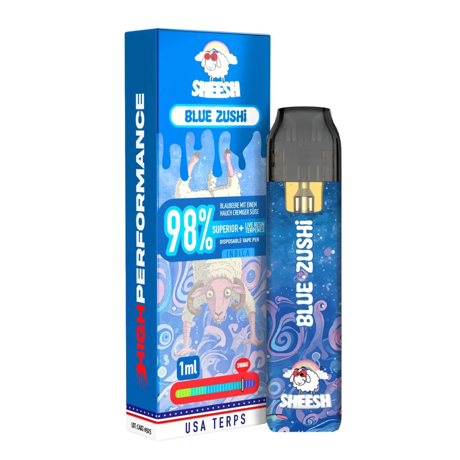 SHEESH 98% Superior Blend Vape - 5 Sorten SHEESH