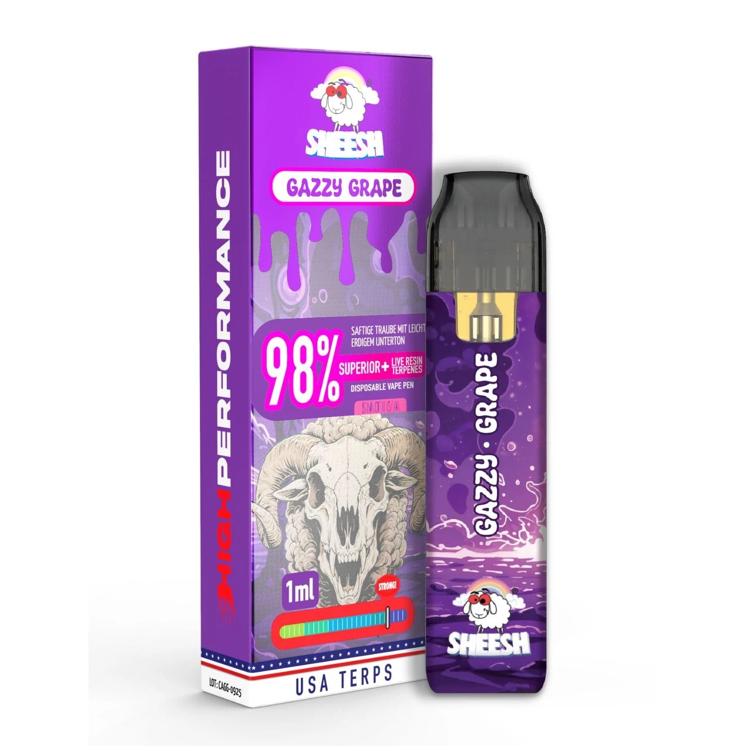 SHEESH 98% Superior Blend Vape - 5 Sorten SHEESH