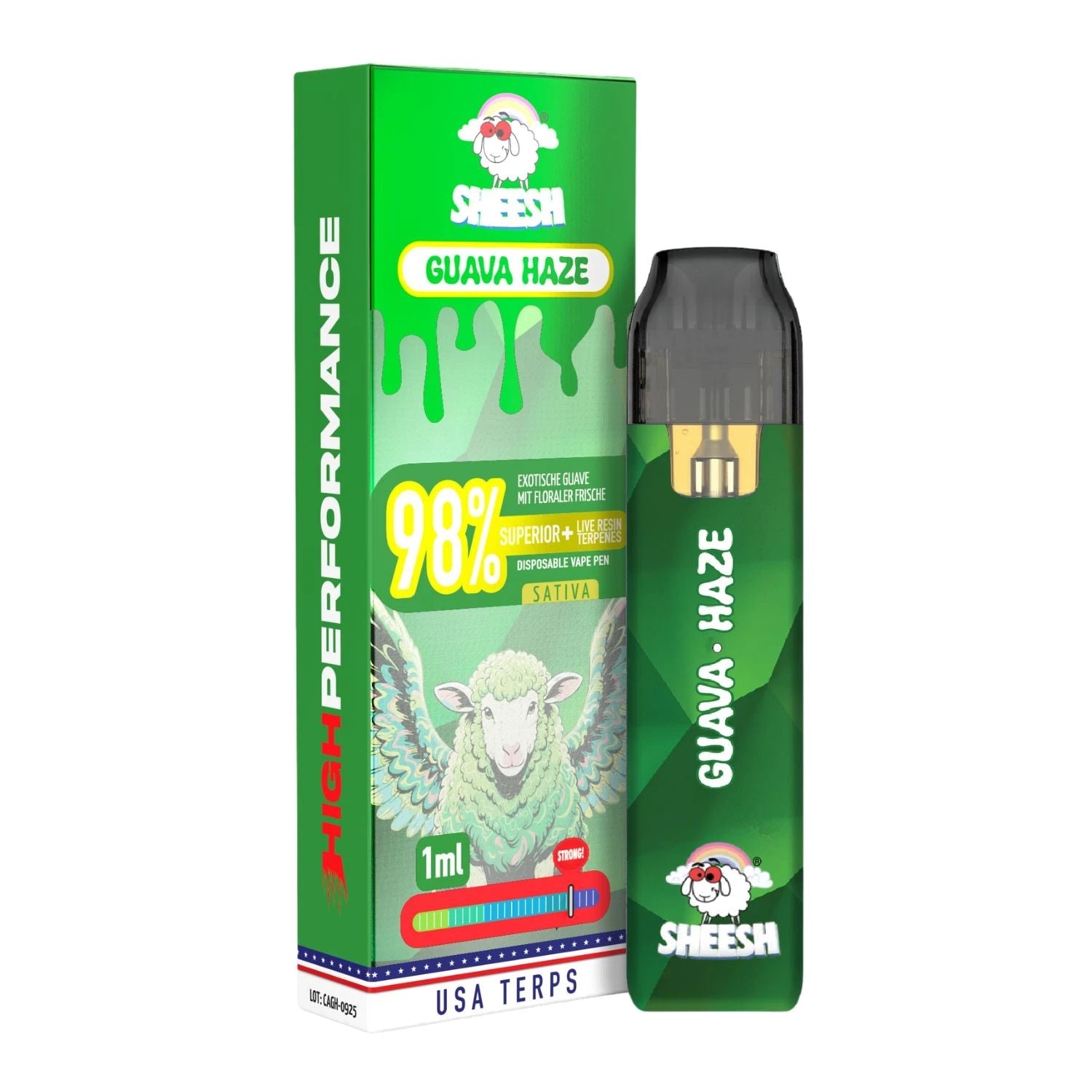 SHEESH 98% Superior Blend Vape - 5 Sorten SHEESH