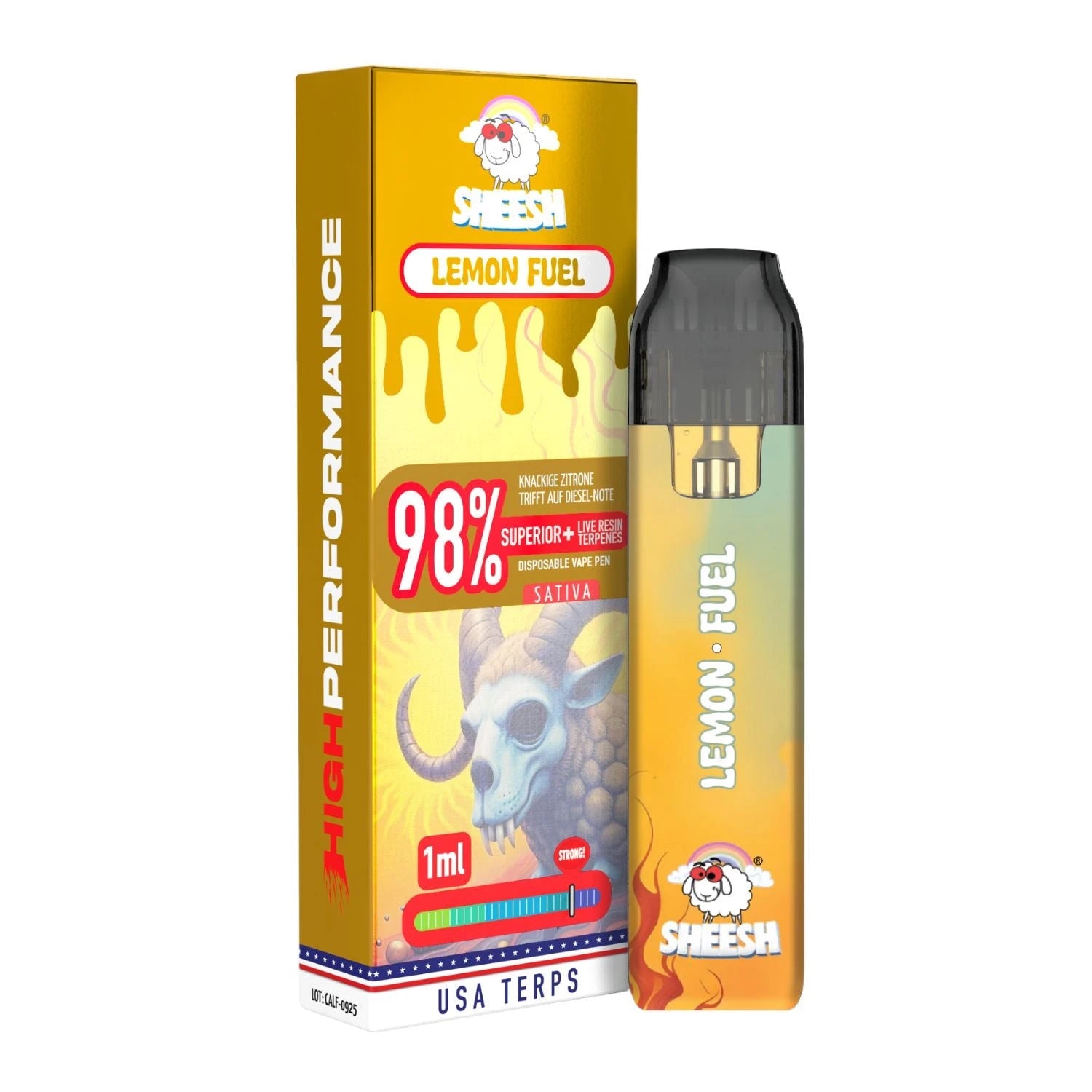 SHEESH 98% Superior Blend Vape - 5 Sorten SHEESH
