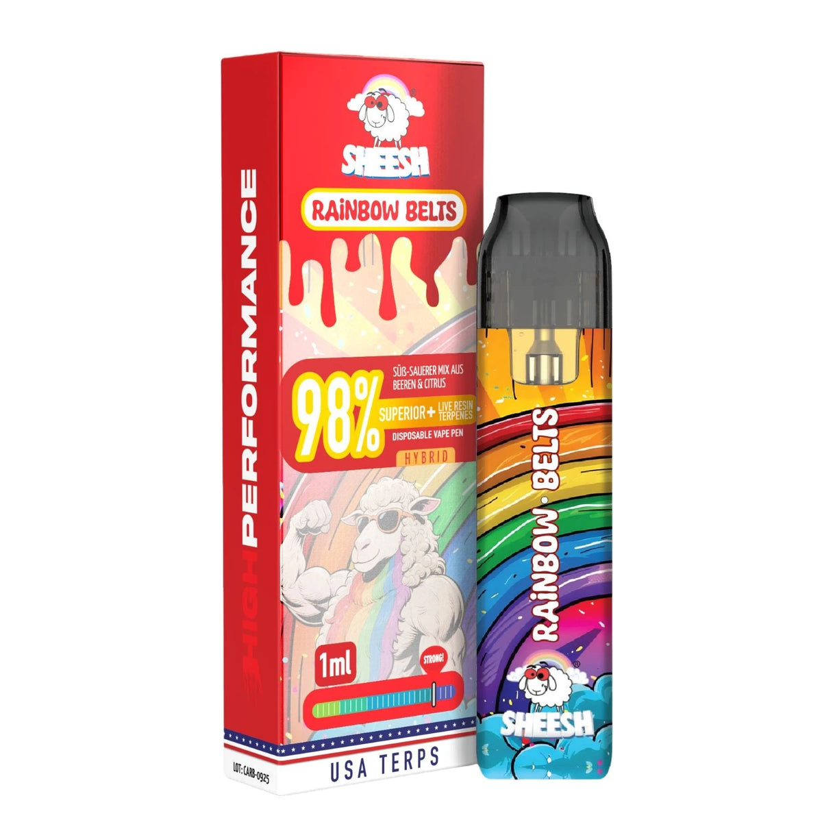 SHEESH 98% Superior Blend Vape - 5 Sorten SHEESH