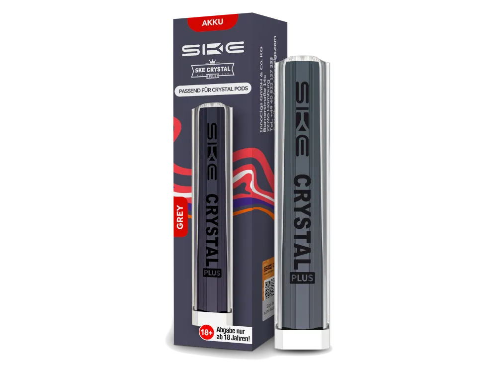 SKE Crystal Mehrweg-Akku 500 mAh - Grey