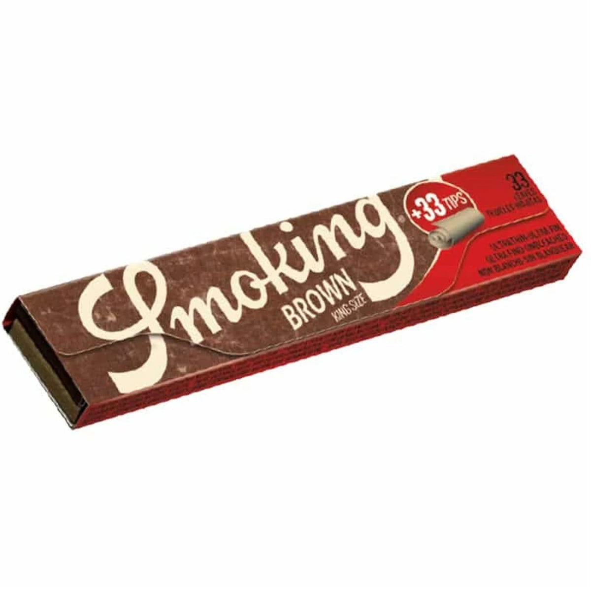 Smoking Brown King Size Papers + Tips Smoking