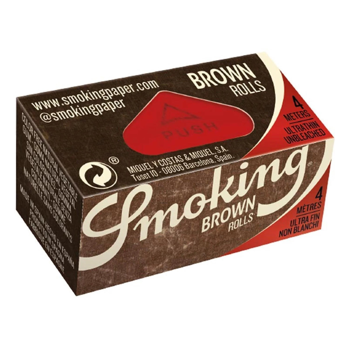Smoking Brown Rolls Papers 4m Smoking