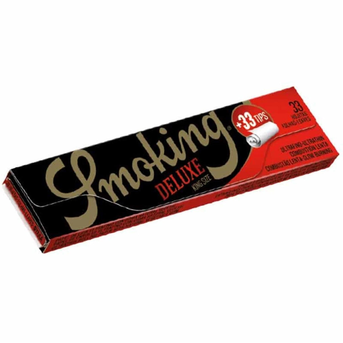 Smoking Deluxe King Size Slim Papers + Tips Smoking
