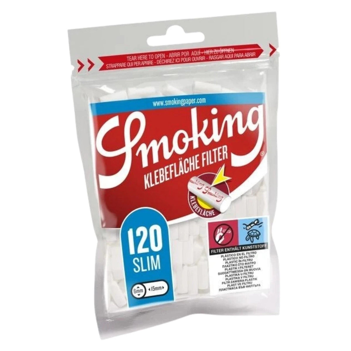 Smoking Filters mit Klebestreifen 120 Stk. Smoking