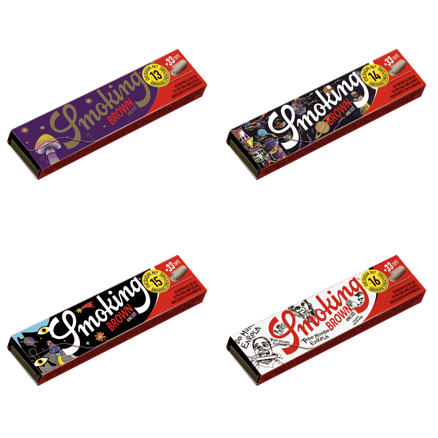Smoking Brown "Creator" King Size Papers + Tips Smoking