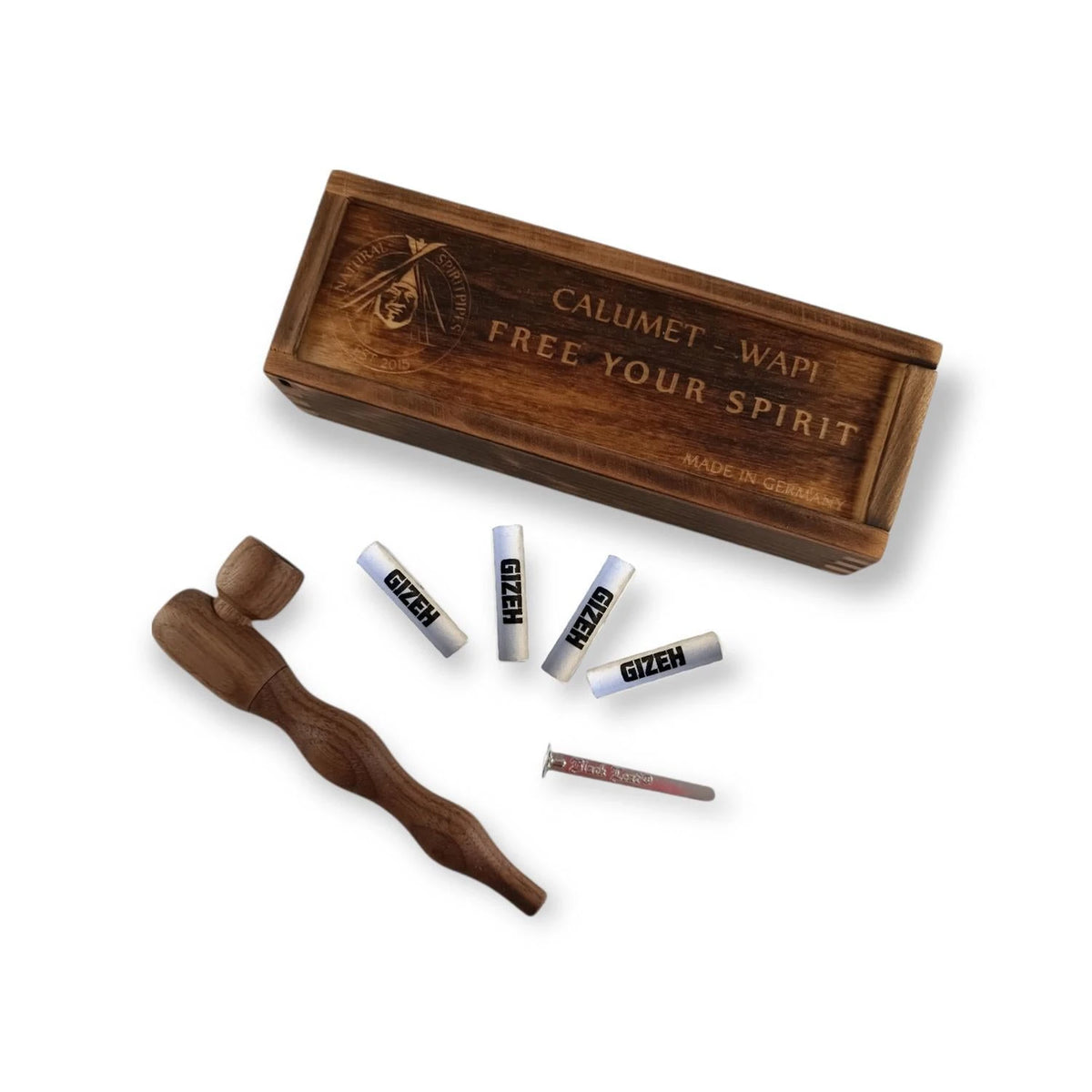 Calumet Wapi Nuss - elegante Tabakpfeife aus Holz Calumet
