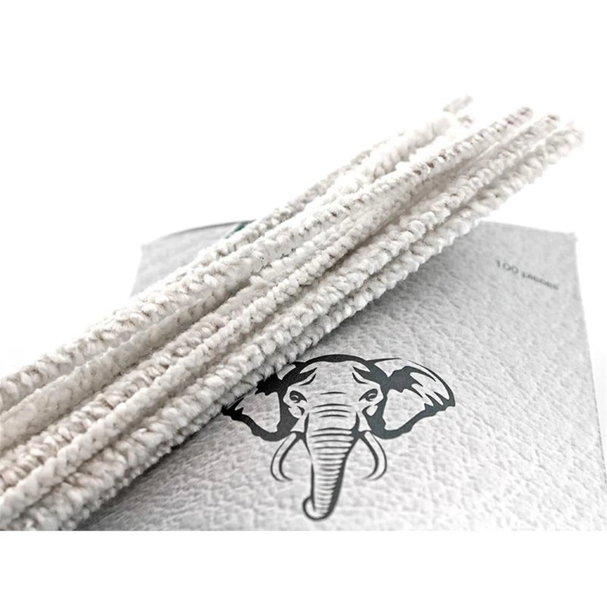 White Elephant Cotton Pipe Cleaner 100 Stück White Elephant