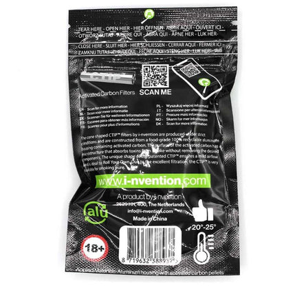 CTIP Aktivkohlefilter konische Filter Ø 6-7mm (25 Stück)