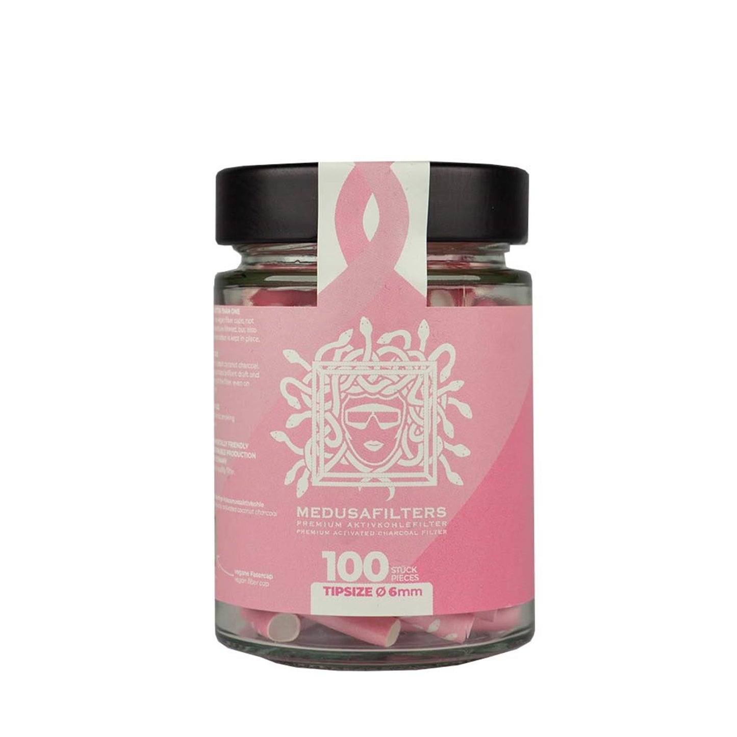 Medusafilters Aktivkohlefilter 6mm Organic (100er Glas) - verschiedene Farben