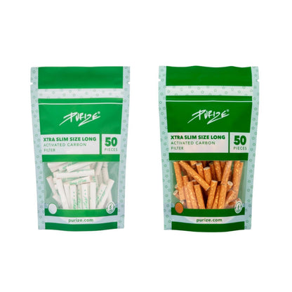 PURIZE Aktivkohlefilter XTRA Long Size 6mm (50 Stück)