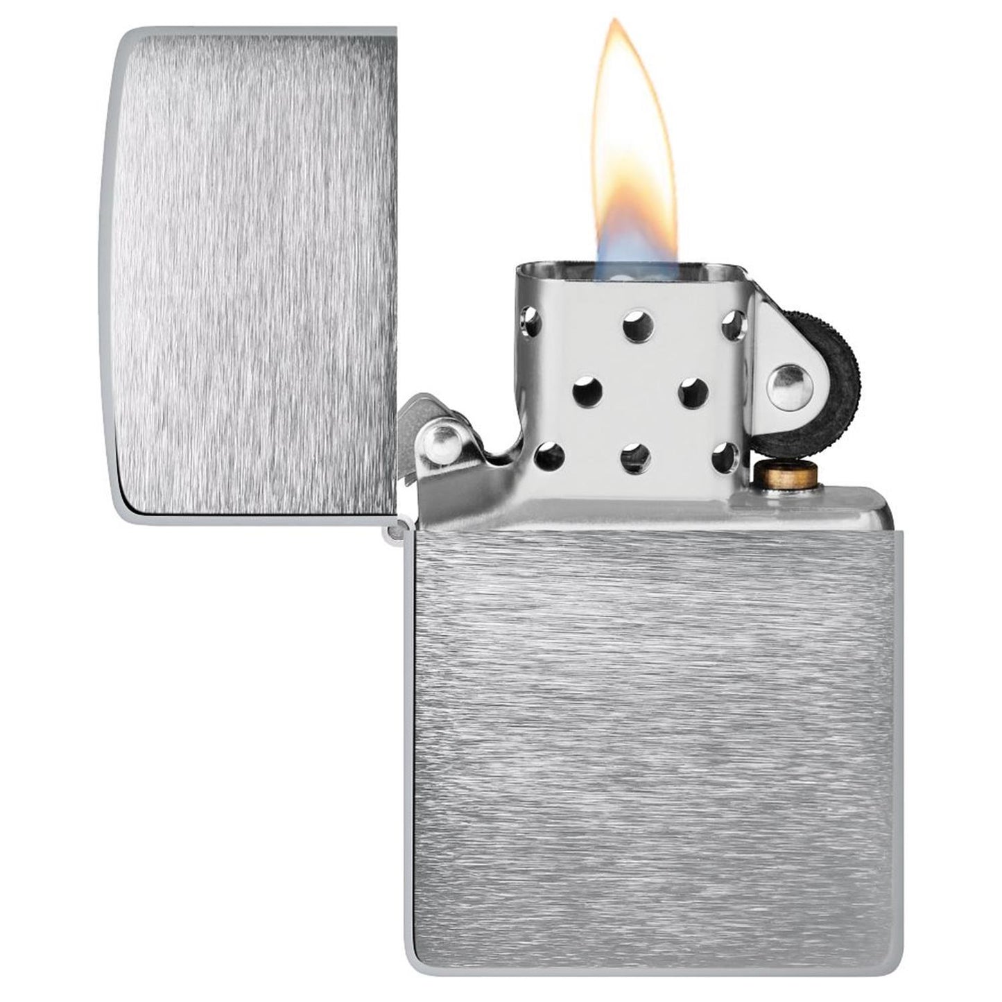 Zippo Benzinfeuerzeug BRUSHED CHROME
