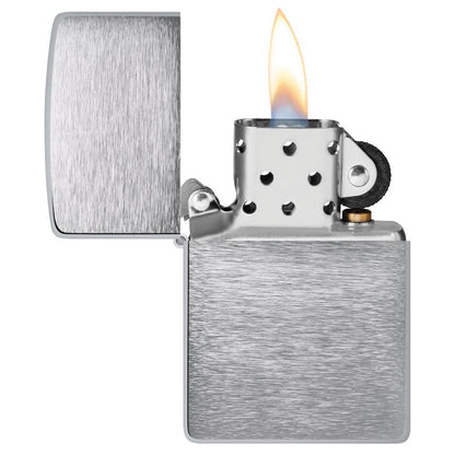 Zippo Benzinfeuerzeug BRUSHED CHROME