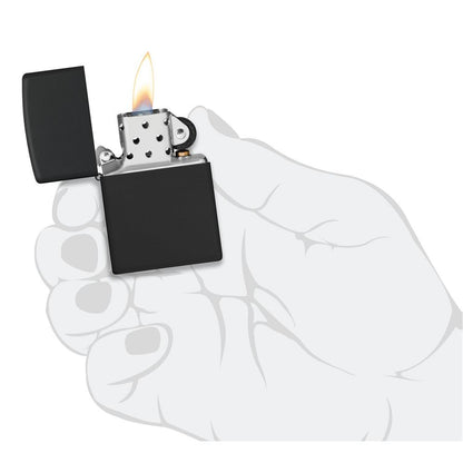 Zippo Benzinfeuerzeug BLACK MATTE