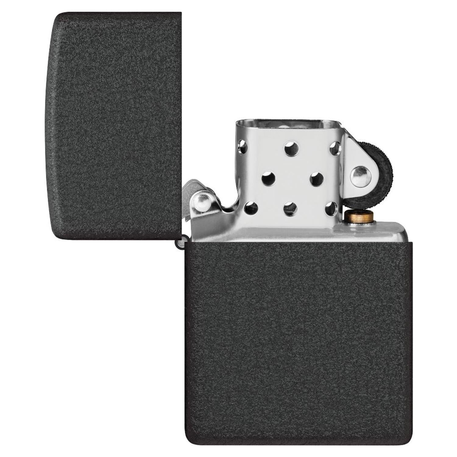 Zippo Benzinfeuerzeug BLACK CRACKLE