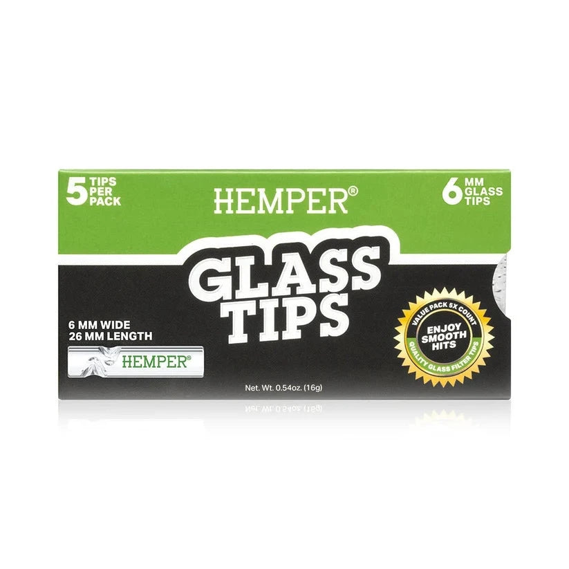 Hemper Glasfilter Tips 6mm (5 Stück)