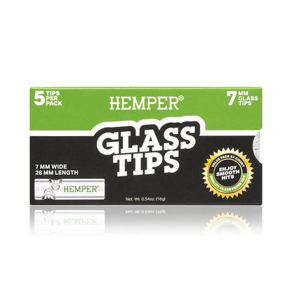 Hemper Glasfilter Tips 7mm (5 Stück)
