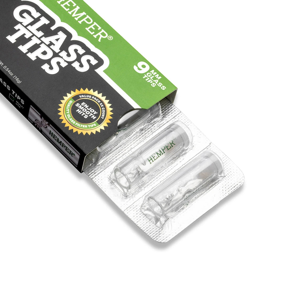 Hemper Glasfilter Tips 9mm (5 Stück)