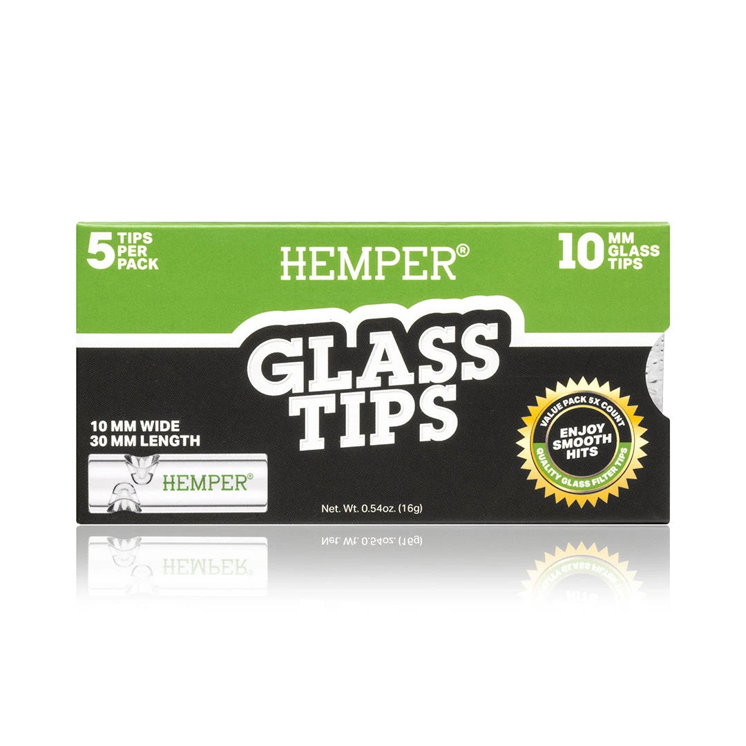 Hemper Glasfilter Tips 10mm (5 Stück)