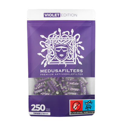 Medusafilters Aktivkohlefilter 6mm (250 Stück) - verschiedene Farben
