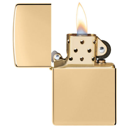 Zippo Benzinfeuerzeug BRASS HIGH POLISHED