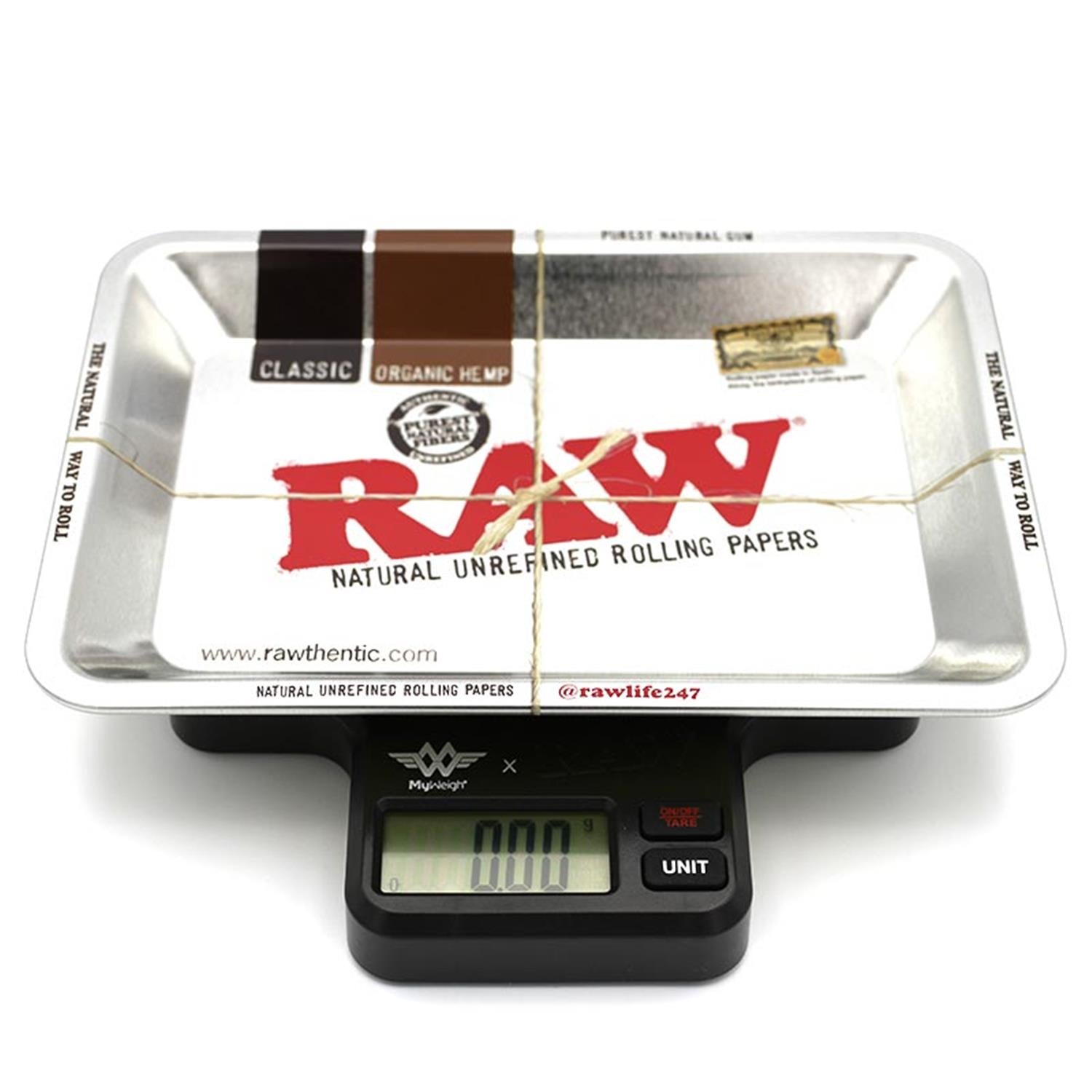 RAW Rolling Tray Digitalwaage 1000g / 0,01g