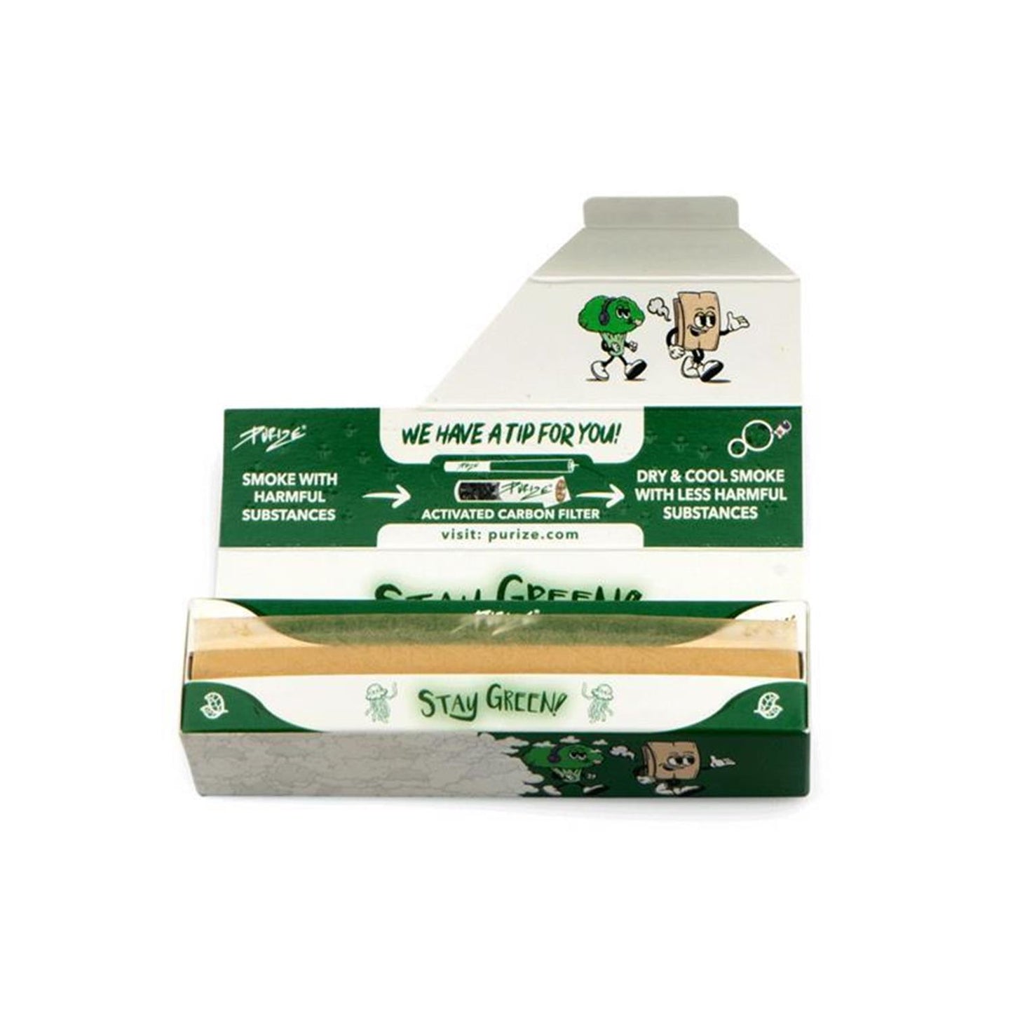 PURIZE King Size Slim Papers unbleached 420 Blatt