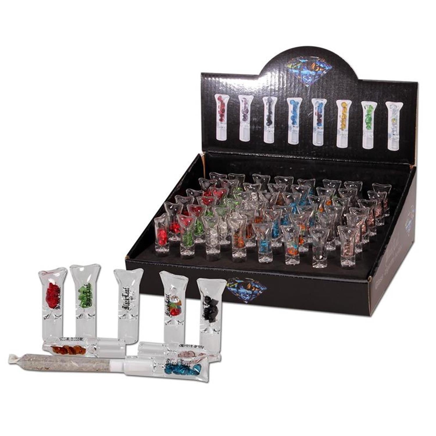 Black Leaf Glastips mit Strass für 8mm Filter