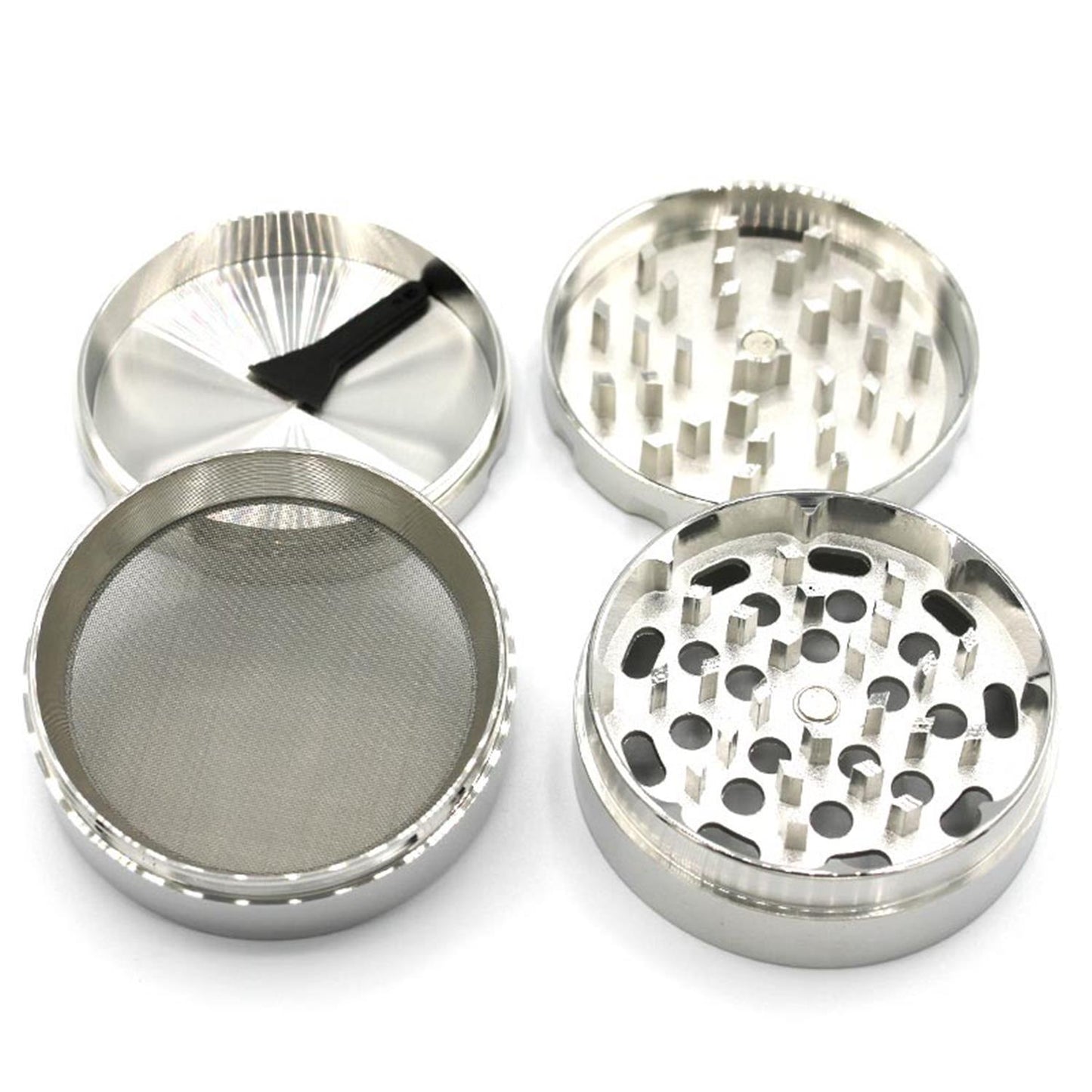 Grinder 4-teilig Aluminium silber ø 60 mm