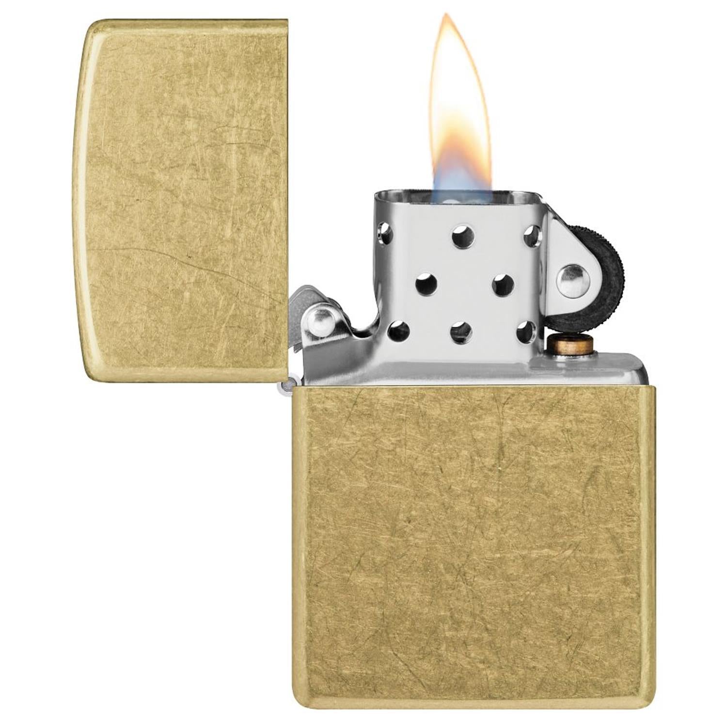 Zippo Benzinfeuerzeug Street Brass