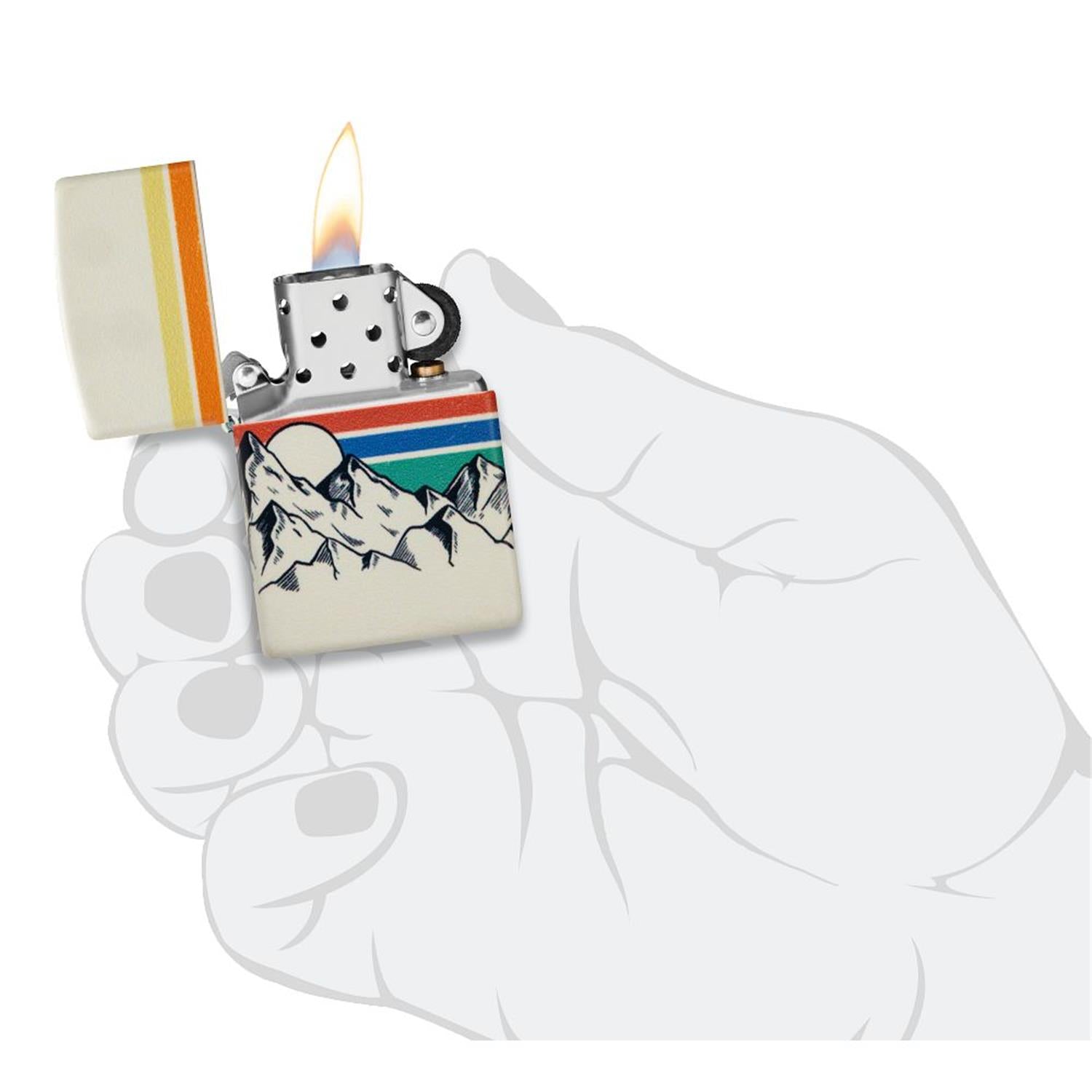 Zippo Benzinfeuerzeug Mountain Design