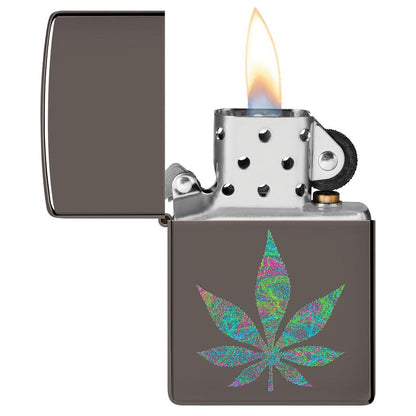 Zippo Benzinfeuerzeug Funky Cannabis Design