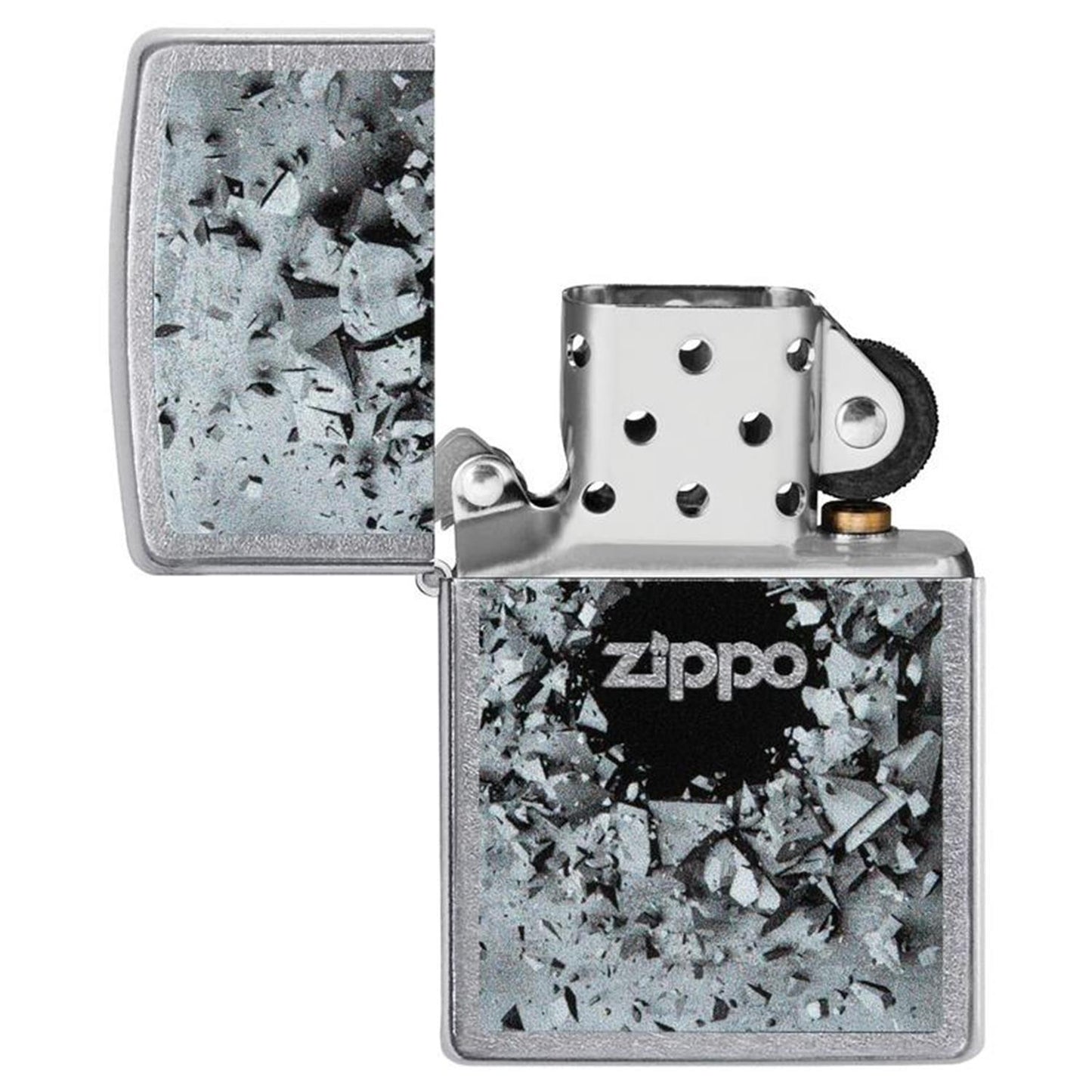 Zippo Benzinfeuerzeug Concrete Hole Design